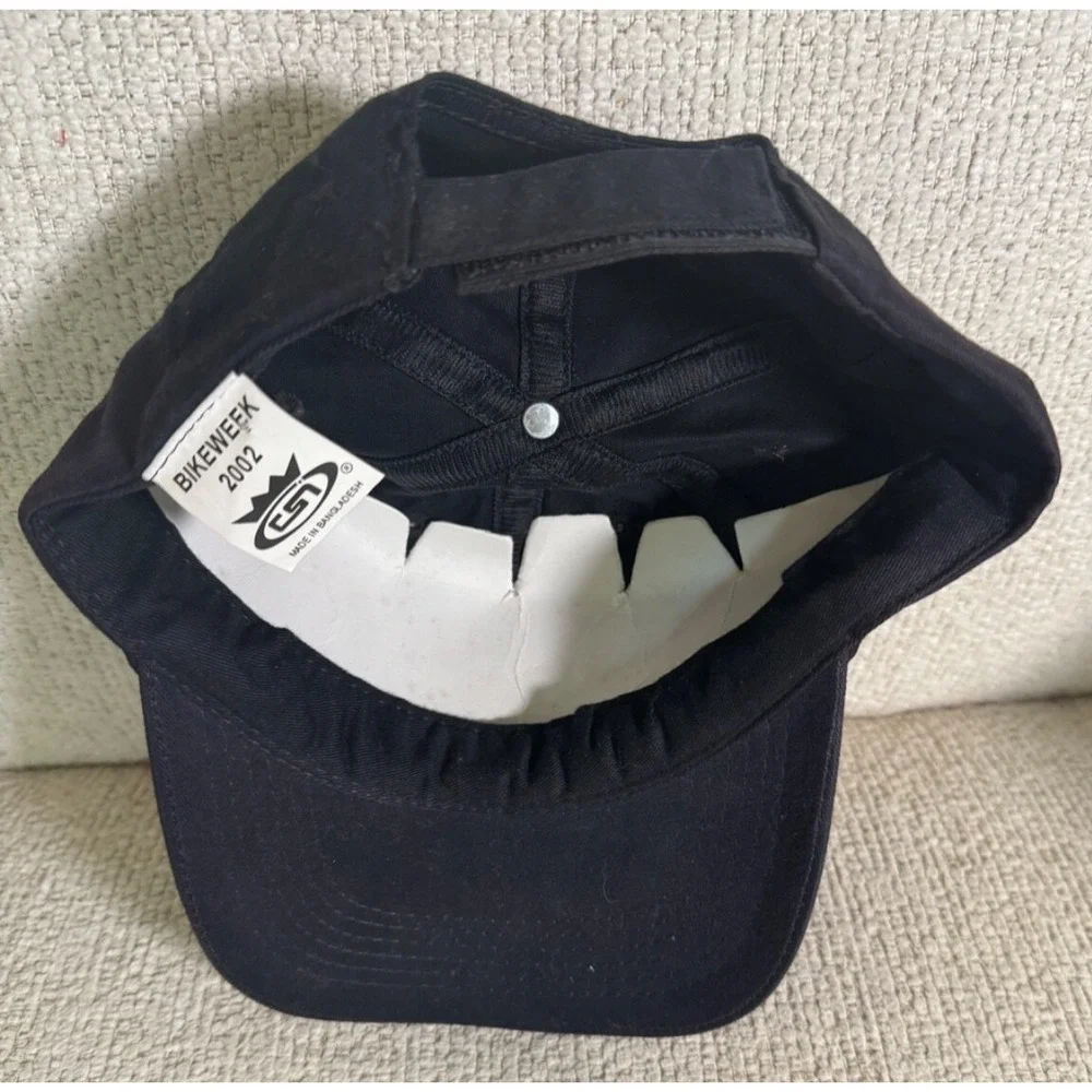 Vtg Bike Week Daytona Beach hat 61st Annual Embroidered‎ Roses Thorns 2002